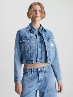 Calvin Klein Veste Courte En Jean Recyclé