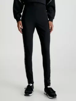 Calvin Klein Legging En Jersey Milano Avec Logo Tape