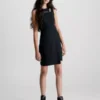 Calvin Klein Robe Moulante Asymétrique Ajourée