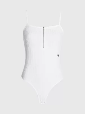 Calvin Klein Body En Jersey Côtelé Avec Fermeture éclair Sur Toute La Longueur – Image 6