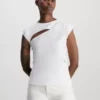 Calvin Klein Haut Ajouré En Seersucker élastique