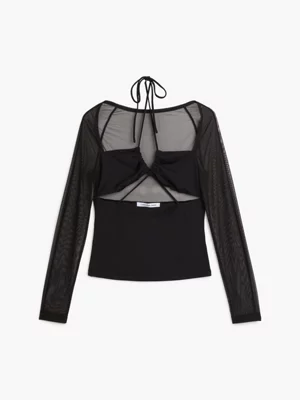 Calvin Klein Haut Ajouré à Manches Longues – Image 5