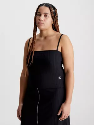 Calvin Klein Débardeur En Jersey Côtelé – Image 2