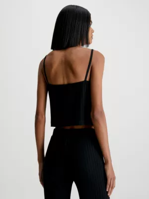 Calvin Klein Débardeur En Jersey Côtelé – Image 3