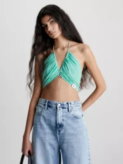 Calvin Klein Brassière à Cordon De Serrage En Rayonne Chiffon