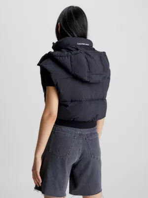 Calvin Klein Veste Courte Sans Manches En Doudoune Ă Capuche â Image 2