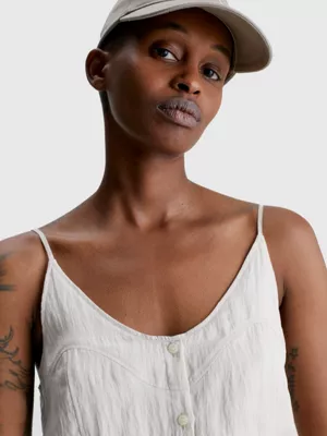 Calvin Klein Robe-débardeur Entièrement Boutonnée – Image 3