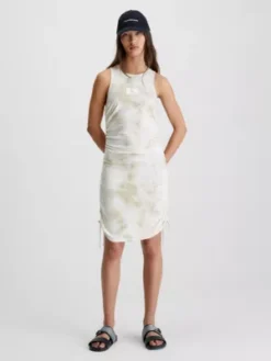 Calvin Klein Mini-robe Tie Dye Ruchée