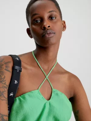 Calvin Klein Combinaison En Rayonne Chiffon Avec Encolure Ă Nouer â Image 3