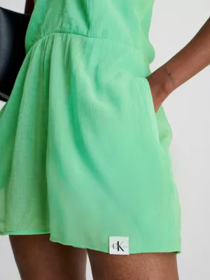 Calvin Klein Combinaison En Rayonne Chiffon Avec Encolure Ă Nouer â Image 4