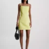 Calvin Klein Mini-robe Ajustée En Jean