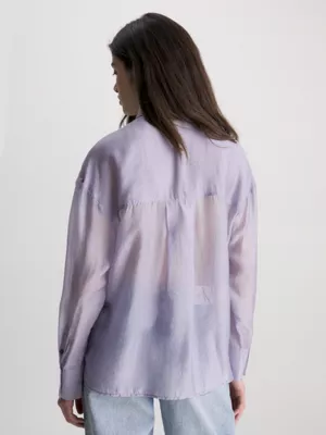 Calvin Klein Chemise Utilitaire Relaxed Transparente â Image 2