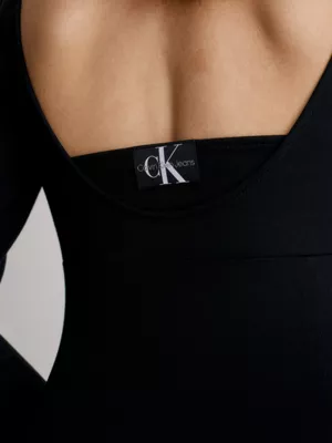 Calvin Klein Robe Double Ă©paisseur En Jersey Milano â Image 4