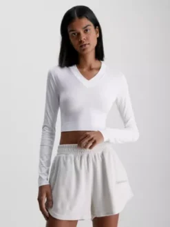 Calvin Klein Crop Top Ă Manches Longues