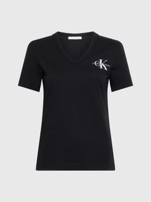 Calvin Klein T-shirt Avec Monogramme Et Col En V â Image 6