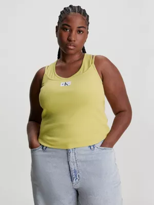 Calvin Klein Débardeur Double épaisseur Côtelé – Image 2