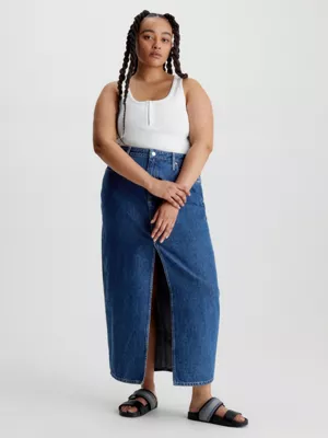 Calvin Klein Débardeur Slim Côtelé En Coton – Image 5