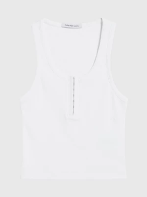 Calvin Klein Débardeur Slim Côtelé En Coton – Image 6