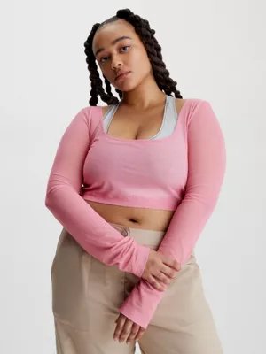 Calvin Klein DĂ©bardeur Slim Court En Maille â Image 2