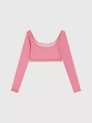 Calvin Klein DĂ©bardeur Slim Court En Maille â Image 6