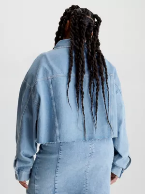 Calvin Klein Veste Relaxed Courte En Jean â Image 3