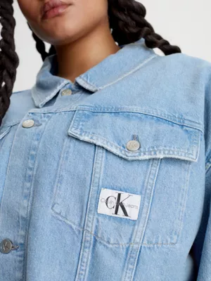 Calvin Klein Veste Relaxed Courte En Jean â Image 4