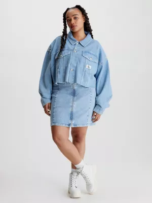 Calvin Klein Veste Relaxed Courte En Jean â Image 5