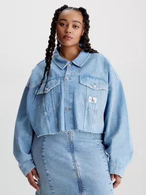 Calvin Klein Veste Relaxed Courte En Jean