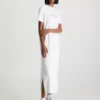 Calvin Klein Robe T-shirt Longue Avec Monogramme