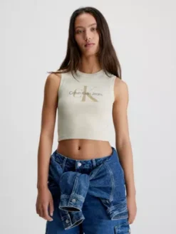 Calvin Klein Débardeur Court Avec Monogramme