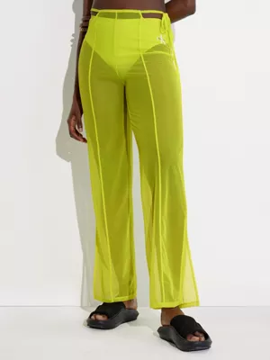 Calvin Klein Pantalon En Maille Superposée Avec Ceinture à Nouer - Pride – Image 2