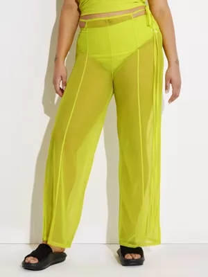 Calvin Klein Pantalon En Maille Superposée Avec Ceinture à Nouer - Pride