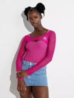 Calvin Klein Body En Maille Avec Superpositions - Pride