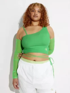 Calvin Klein Haut à Manches Longues Avec Taille à Nouer - Pride