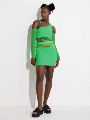 Calvin Klein Mini-jupe En Maille SuperposĂ©e - Pride â Image 5