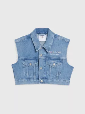 Calvin Klein Veste Courte En Jean - Pride â Image 7