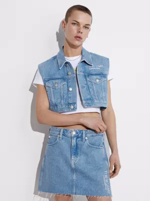 Calvin Klein Veste Courte En Jean - Pride