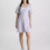 Calvin Klein Robe Patineuse à Boutons