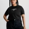 Calvin Klein T-shirt Grande Taille Avec Logo Universitaire