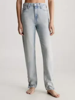 Calvin Klein Jean Mom à Base Boutonnée