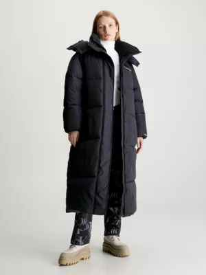 Calvin Klein Doudoune Longue Oversize Ă Capuche