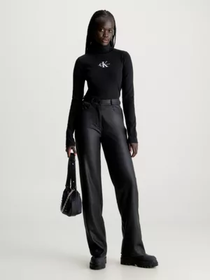 Calvin Klein Pantalon Droit En Jersey Milano â Image 4