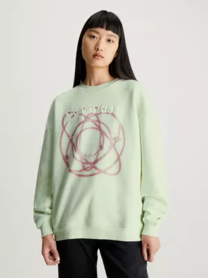 Calvin Klein Sweat-shirt Boyfriend Imprimé