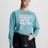 Calvin Klein Sweat-shirt En Coton Imprimé