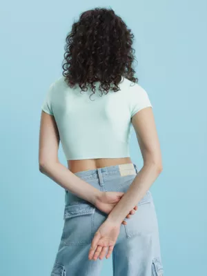 Calvin Klein Haut Ă Manches Courtes En Tricot â Image 3