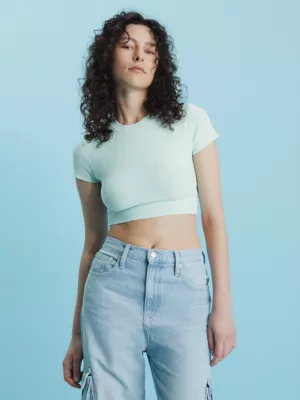 Calvin Klein Haut Ă Manches Courtes En Tricot