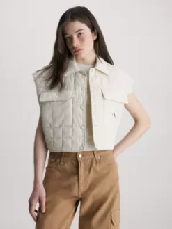 Calvin Klein Gilet Matelassé En Nylon Recyclé