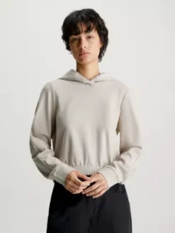 Calvin Klein Sweat-shirt à Capuche Court En Jersey Milano