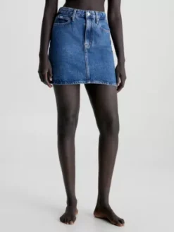 Calvin Klein Mini-jupe En Jean Taille Haute