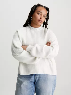 Calvin Klein Pull En Coton Avec Col Et Logo â Image 2